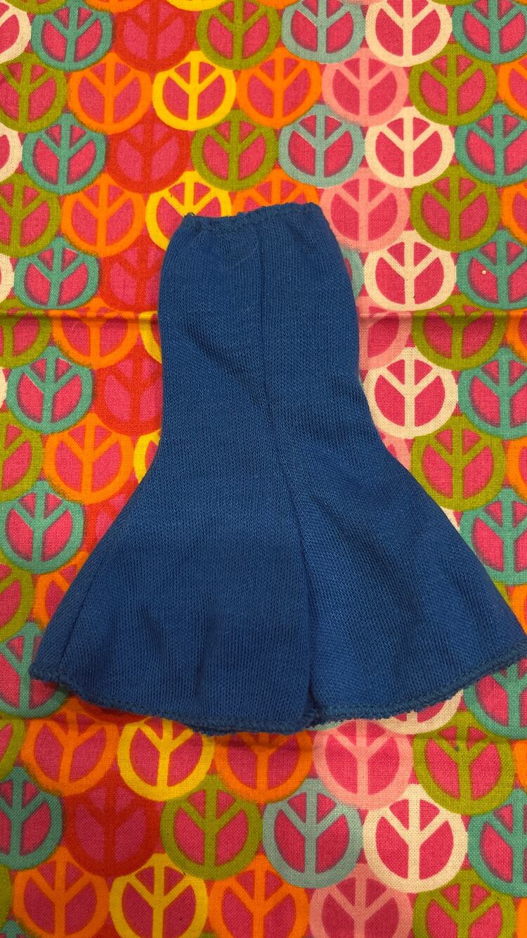 Mattel Barbie Doll Blue Skirt Ruffled Ankle length Skirt